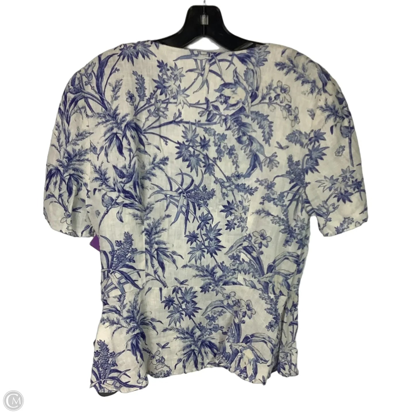 Top Short Sleeve By H&m In Floral Print