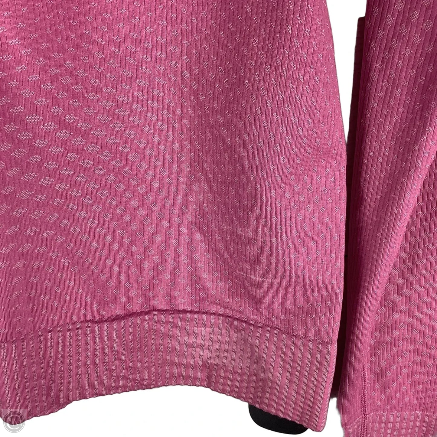 Athletic Top Long Sleeve Collar By Lululemon In Pink, Size: 6