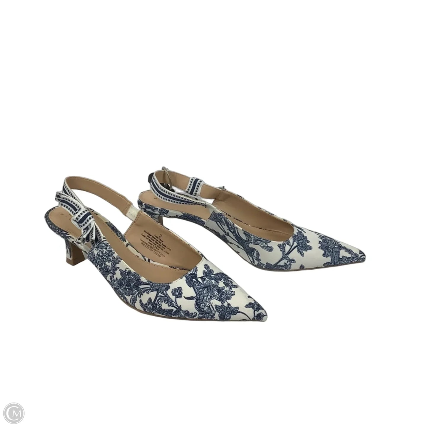 Shoes Heels Kitten By A New Day In Blue & White, Size: 9
