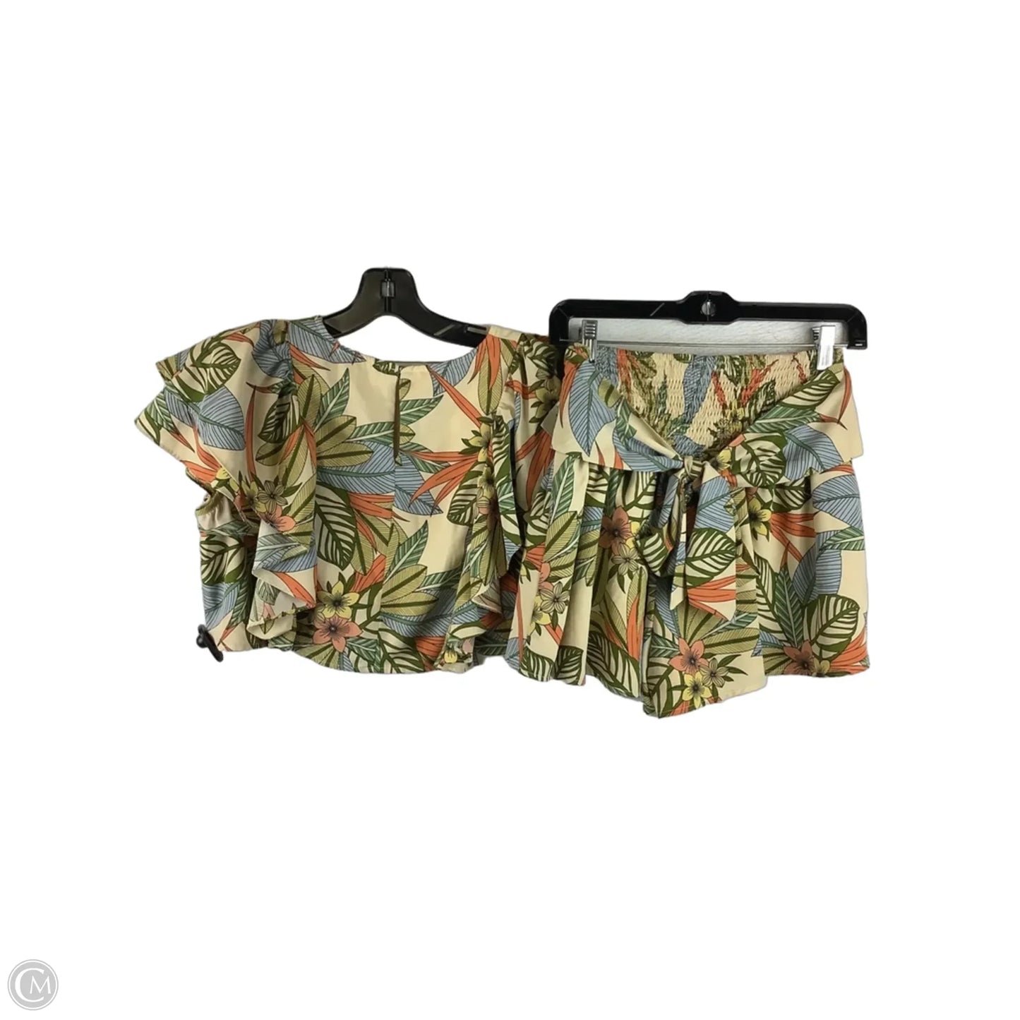 Shorts Set By Clothes Mentor In Tropical Print, Size: M