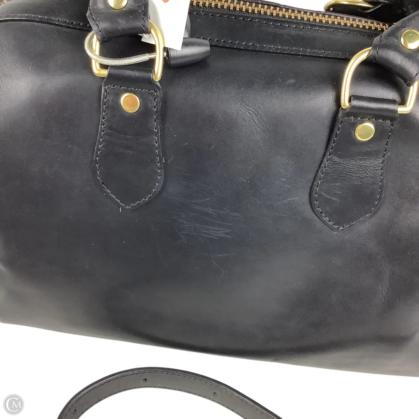 Handbag Leather By Cma, Size: Medium