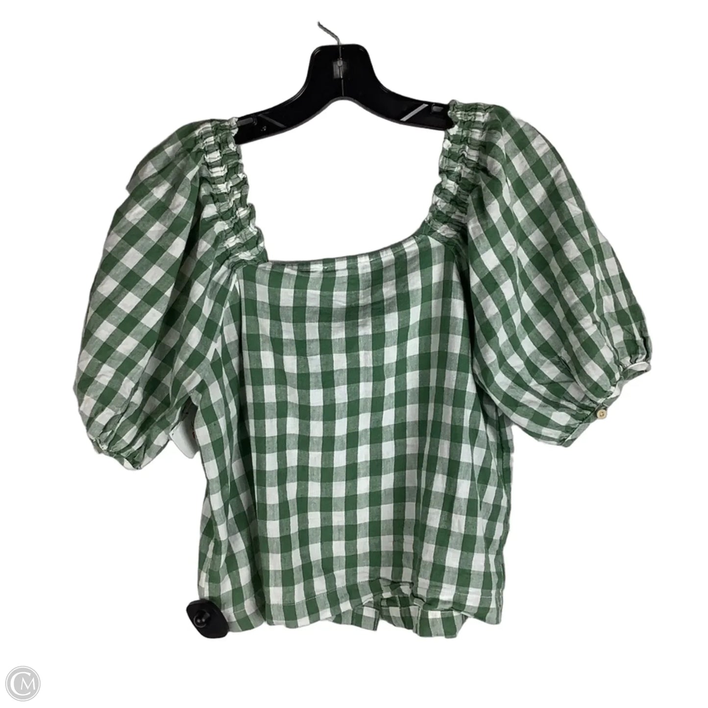 Top Short Sleeve By Madewell In Green, Size: M