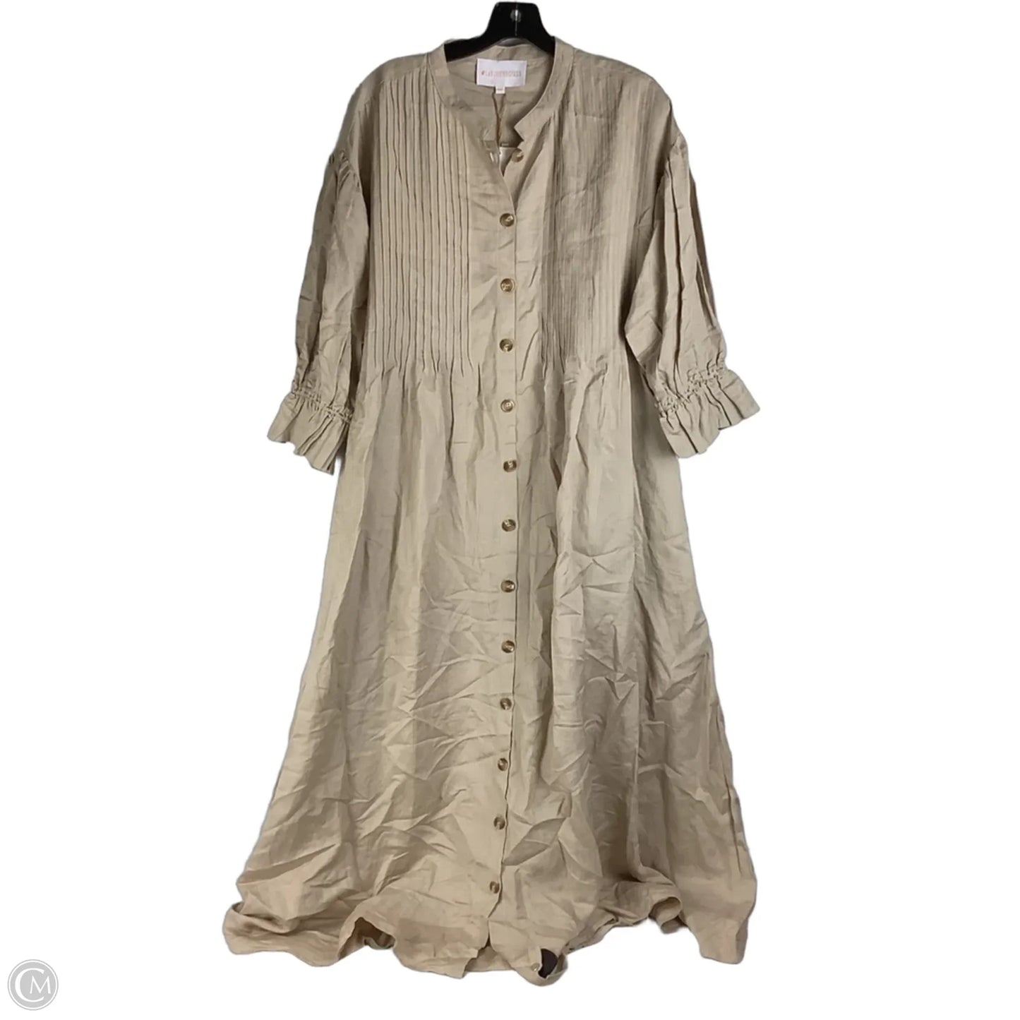 Dress Casual Maxi By Cmb In Tan, Size: Osfm