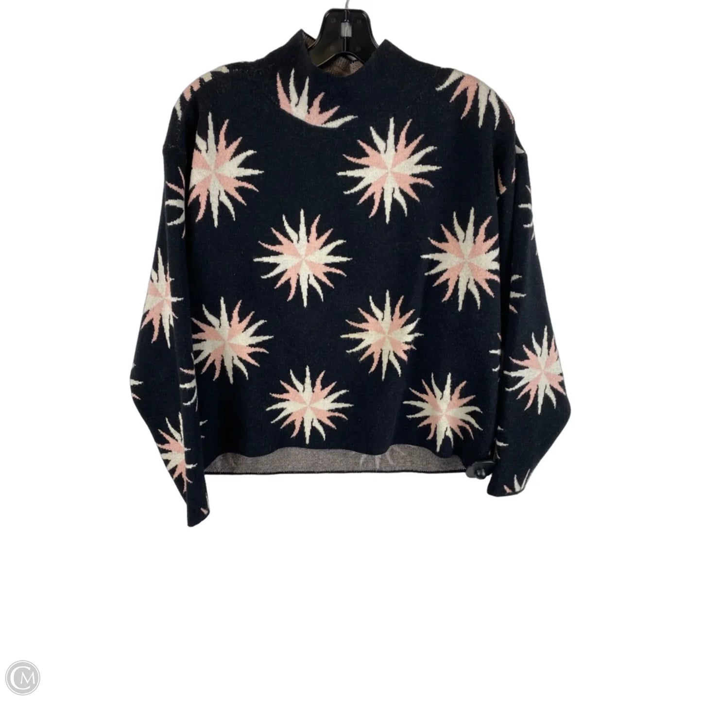 Sweater By Maeve In Black & Pink, Size: Xs