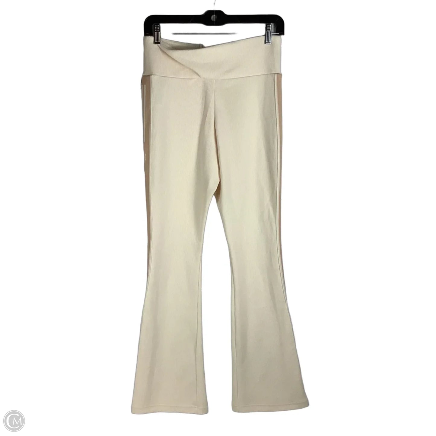 Athletic Pants By Adidas In Cream, Size: M