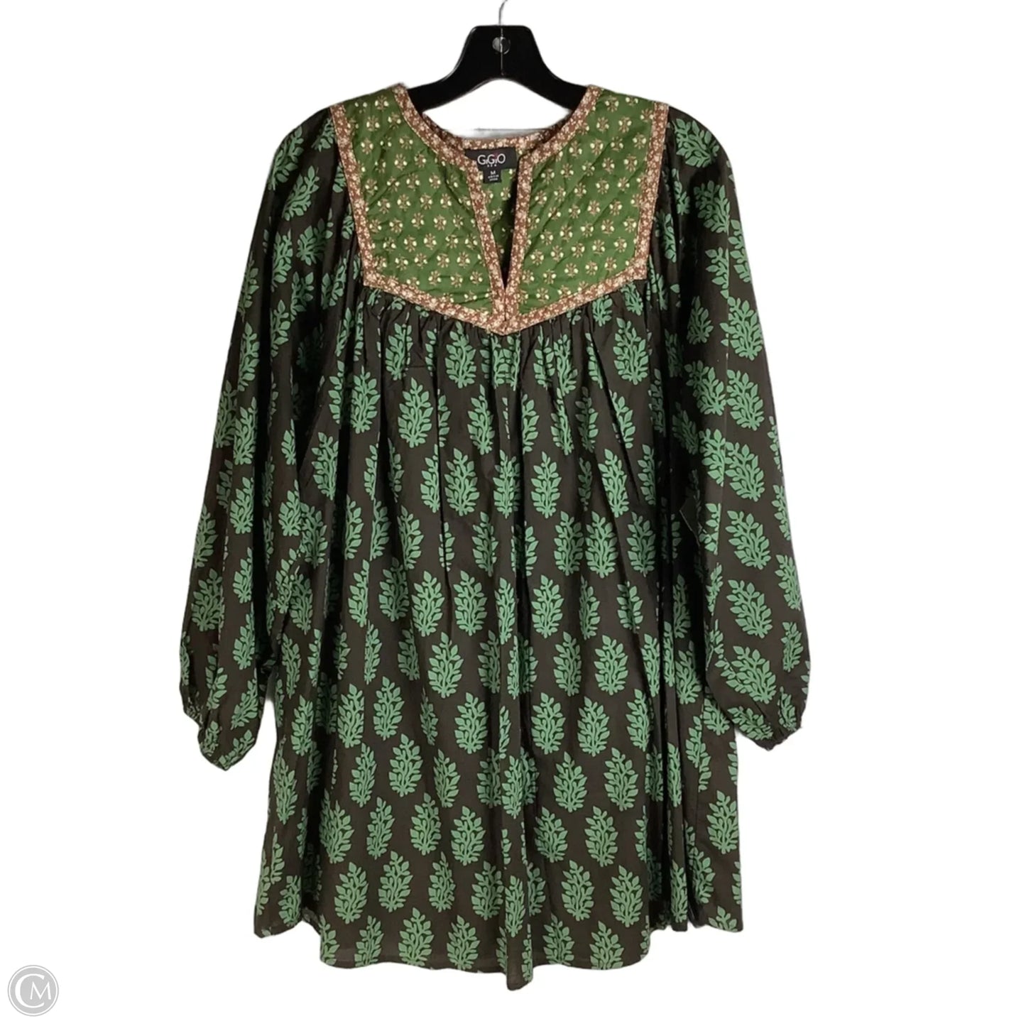 Dress Casual Short By Gigio In Brown & Green, Size: M
