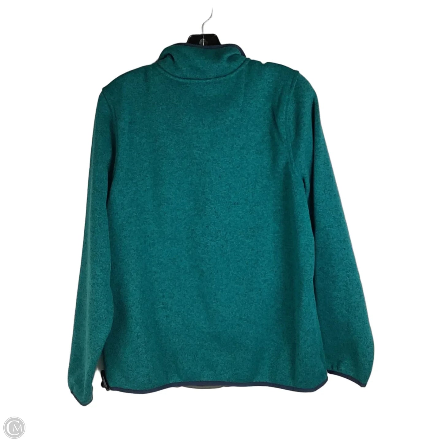 Jacket Fleece By L.l. Bean In Teal, Size: L