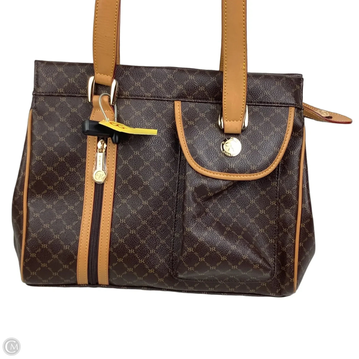 Handbag Leather By Cmc, Size: Medium