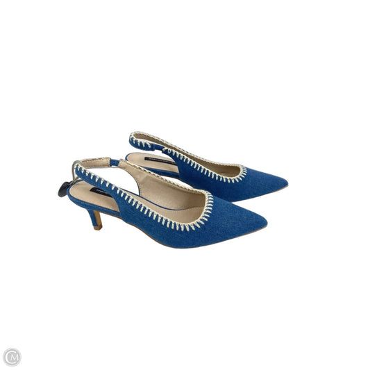Shoes Heels Kitten By French Connection In Blue, Size: 6
