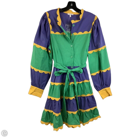 Dress Casual Short By Tcec In Multi-colored, Size: L