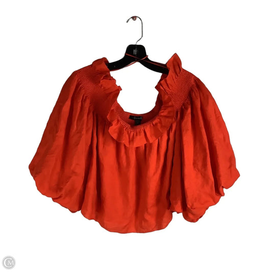 Top Short Sleeve By Banana Republic In Red, Size: M