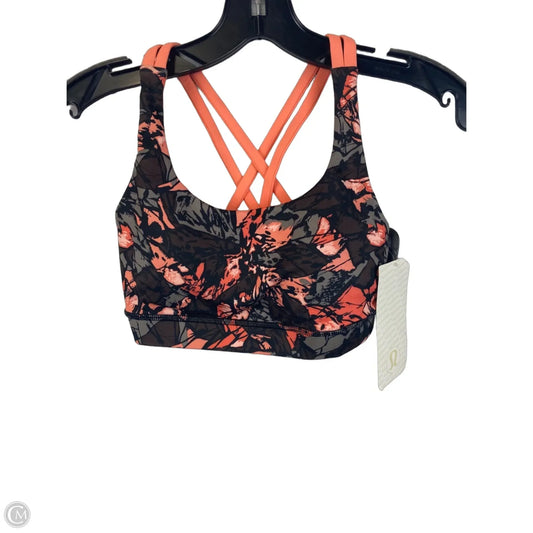 Athletic Bra By Lululemon In Coral, Size: 4