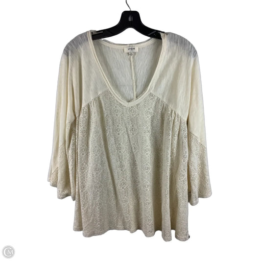 Top Long Sleeve By Umgee In Cream, Size: M
