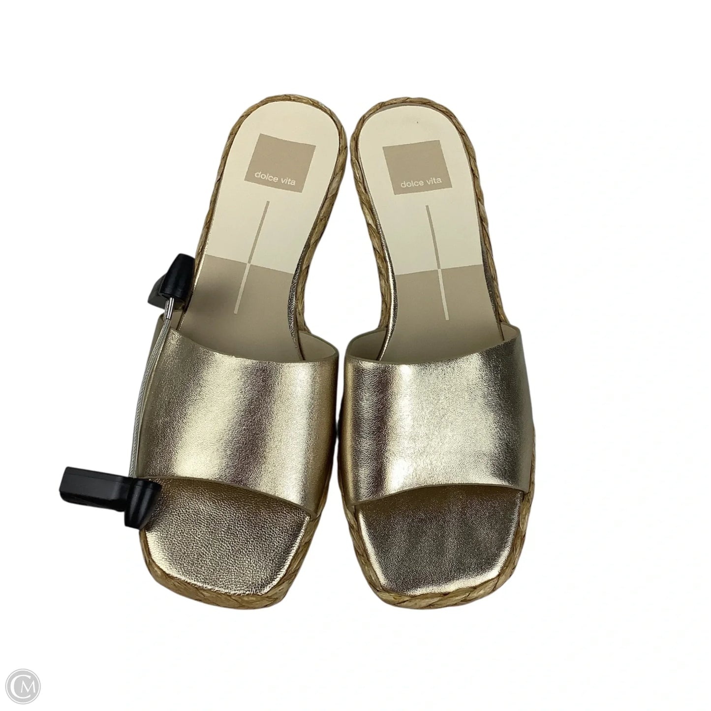 Sandals Heels Block By Dolce Vita In Gold, Size: 8