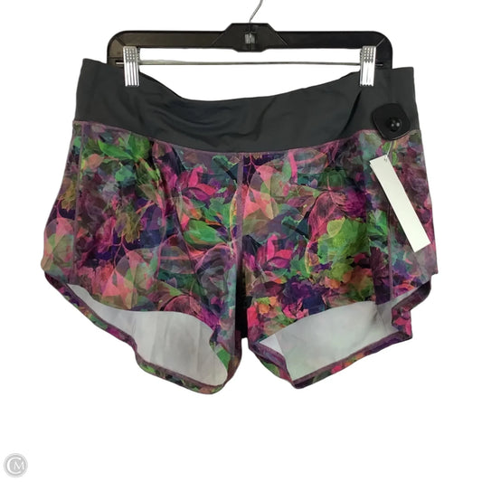 Athletic Shorts By Lululemon In Multi-colored, Size: 14