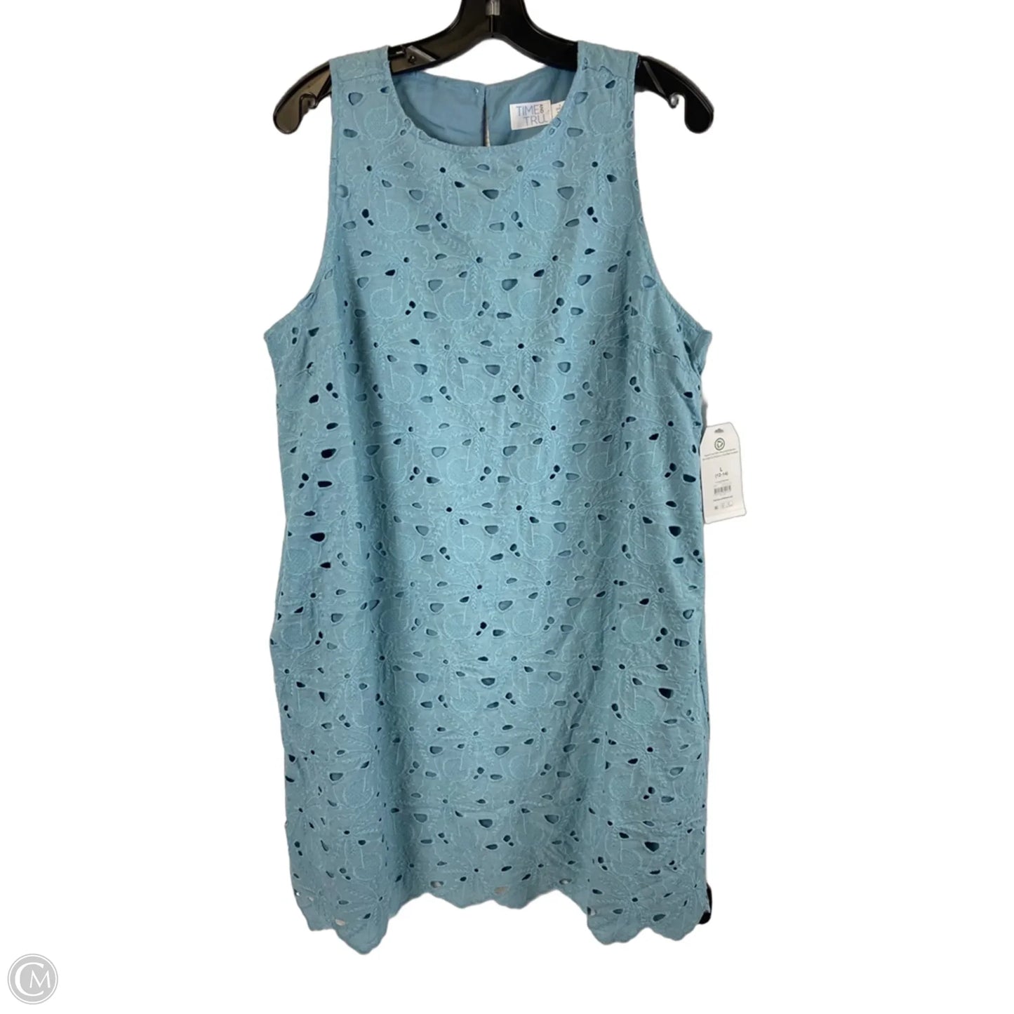 Dress Work By Time And Tru In Blue, Size: L