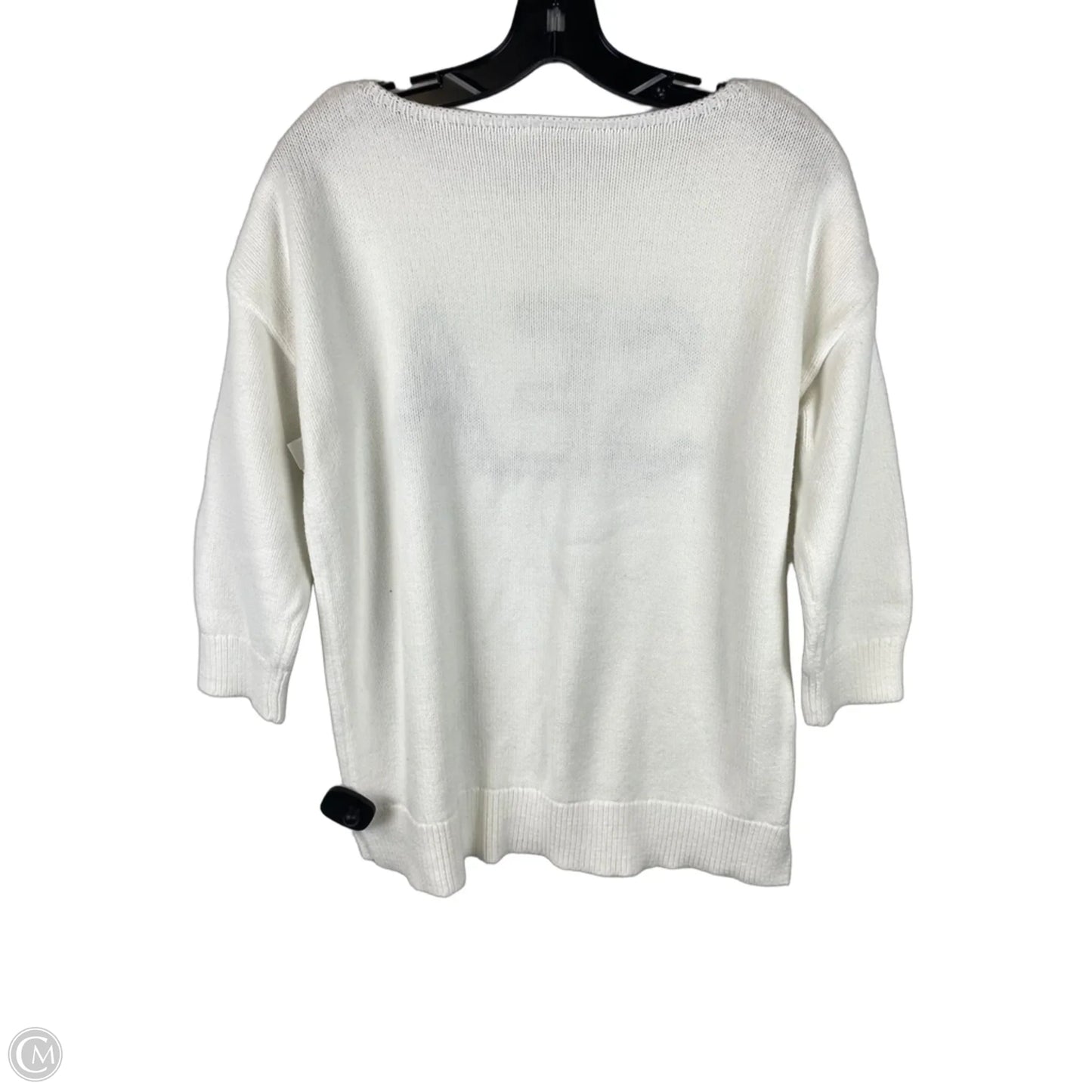 Sweater By Loft In White, Size: L