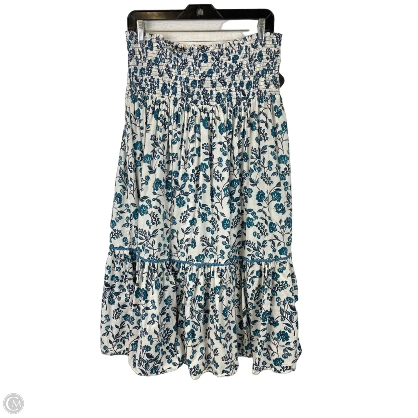 Skirt Maxi By Cmc In Blue & White, Size: L