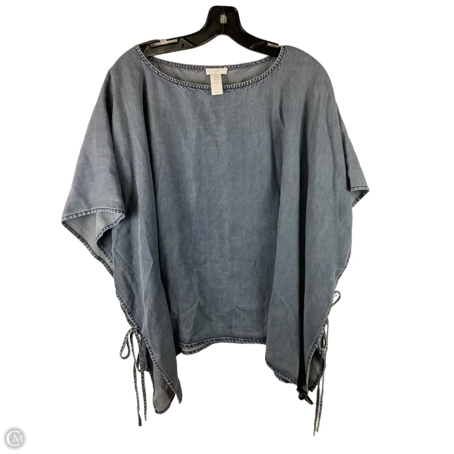 Top Short Sleeve By J. Jill In Blue Denim, Size: M