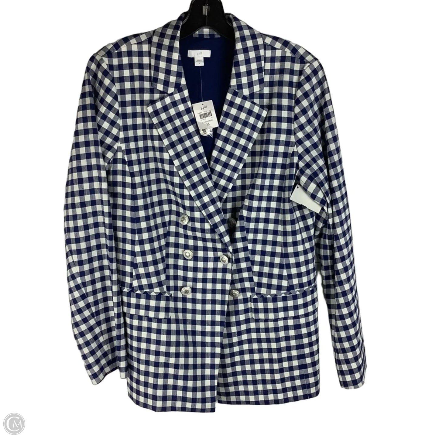 Blazer By J. Jill In Checkered Pattern, Size: M