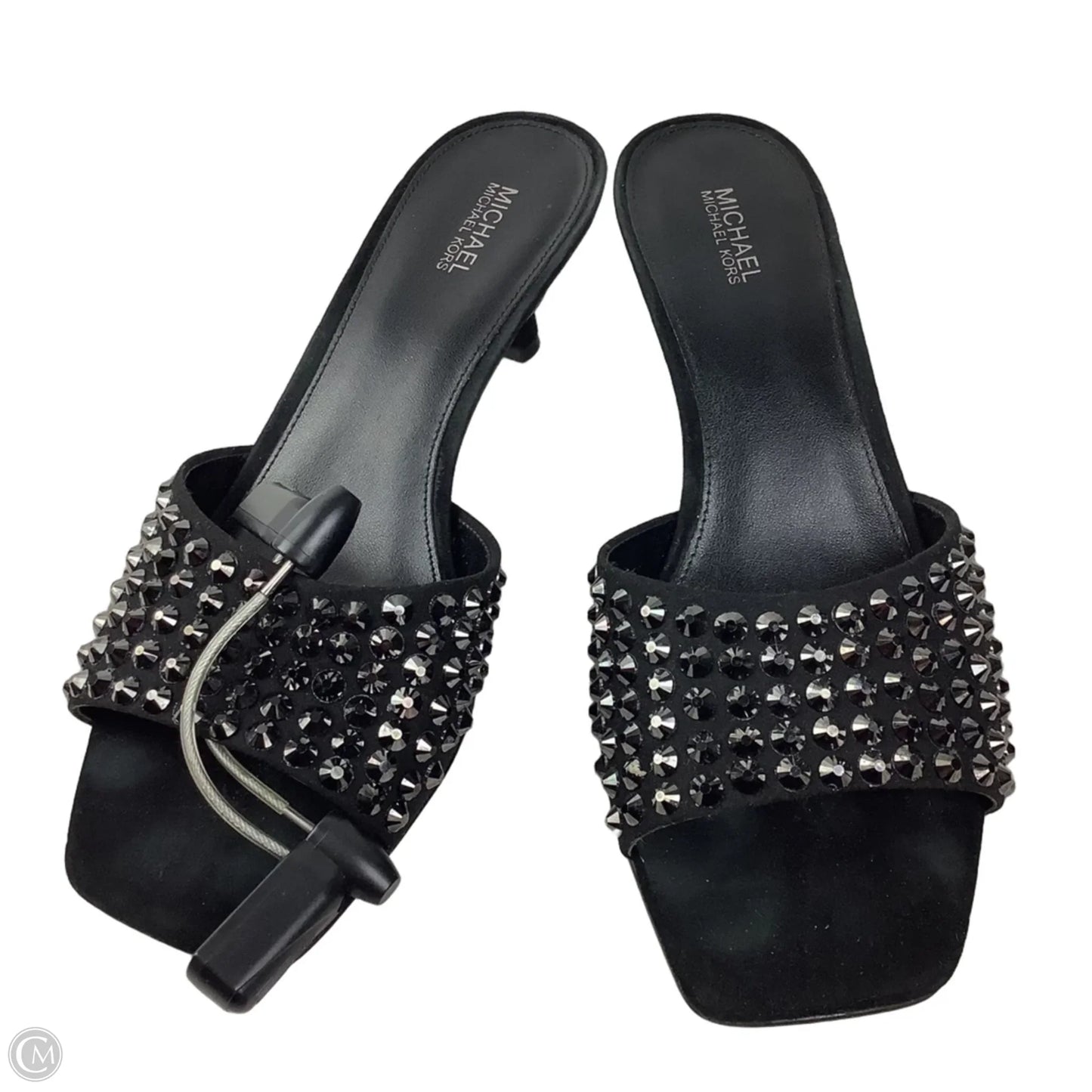 Sandals Heels Kitten By Michael By Michael Kors In Black, Size: 8