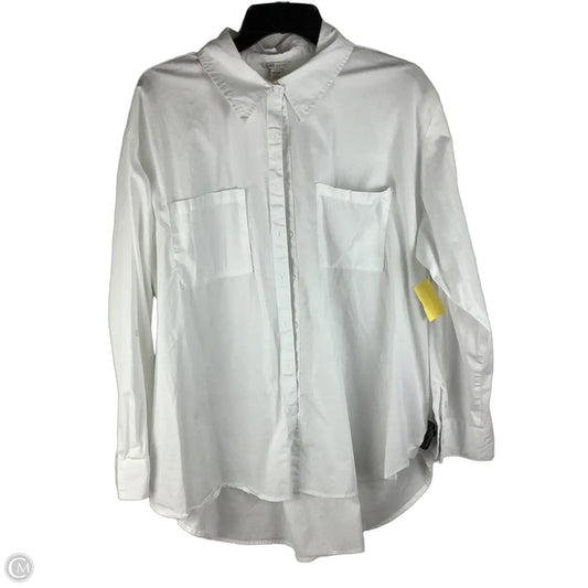 Top Long Sleeve By Cato In White, Size: 2x (18/20W)