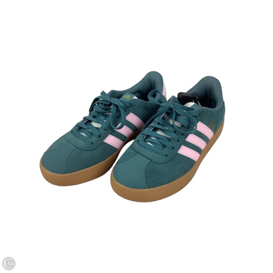 Shoes Sneakers By Adidas In Green & Pink, Size: 9