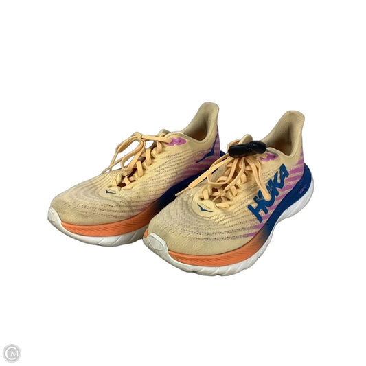 Shoes Athletic By Hoka In Yellow, Size: 8.5