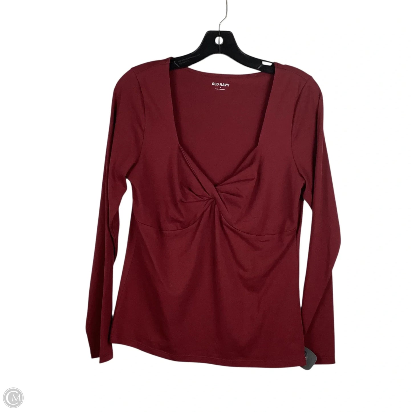 Top Long Sleeve By Old Navy In Maroon, Size: L