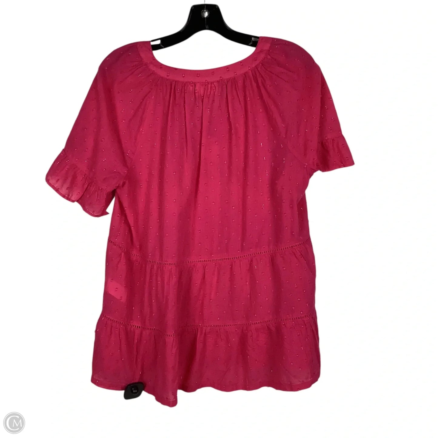 Top Short Sleeve By Wonderly In Pink, Size: S