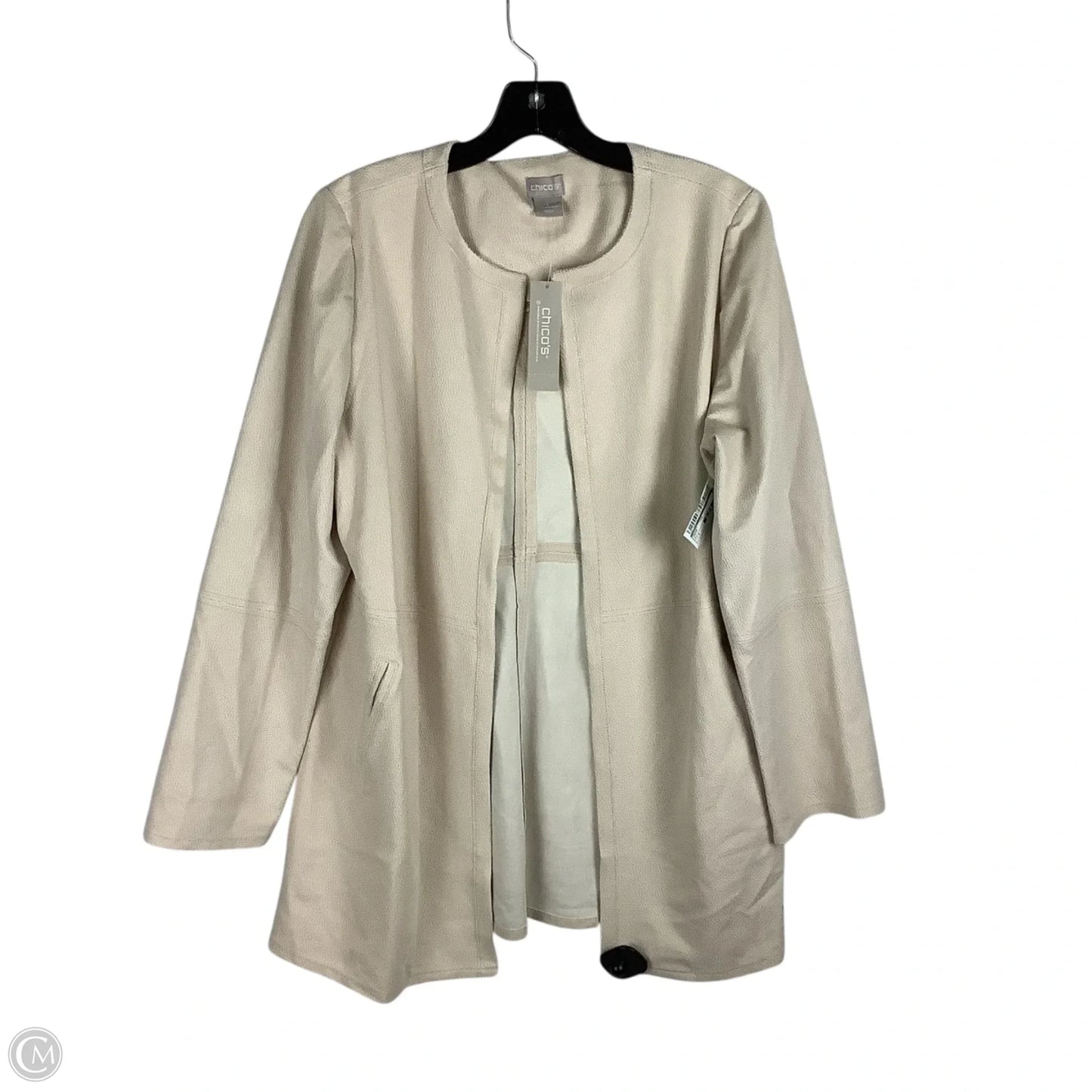 Jacket Other By Chicos In Cream, Size: M (8/10)