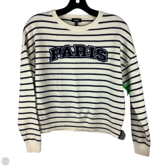 Sweater By Express In Striped Pattern, Size: S