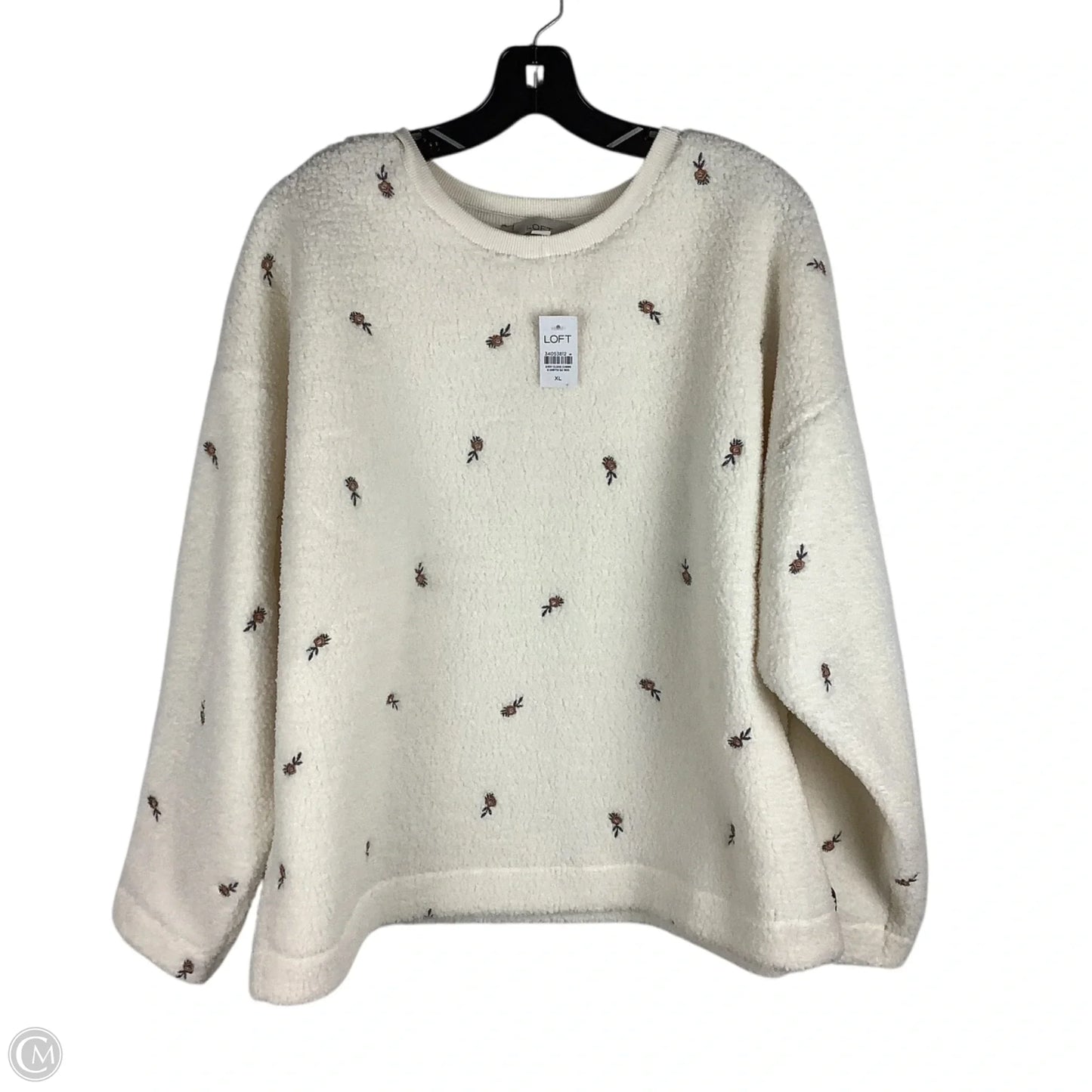 Sweater By Loft In Cream, Size: Xl