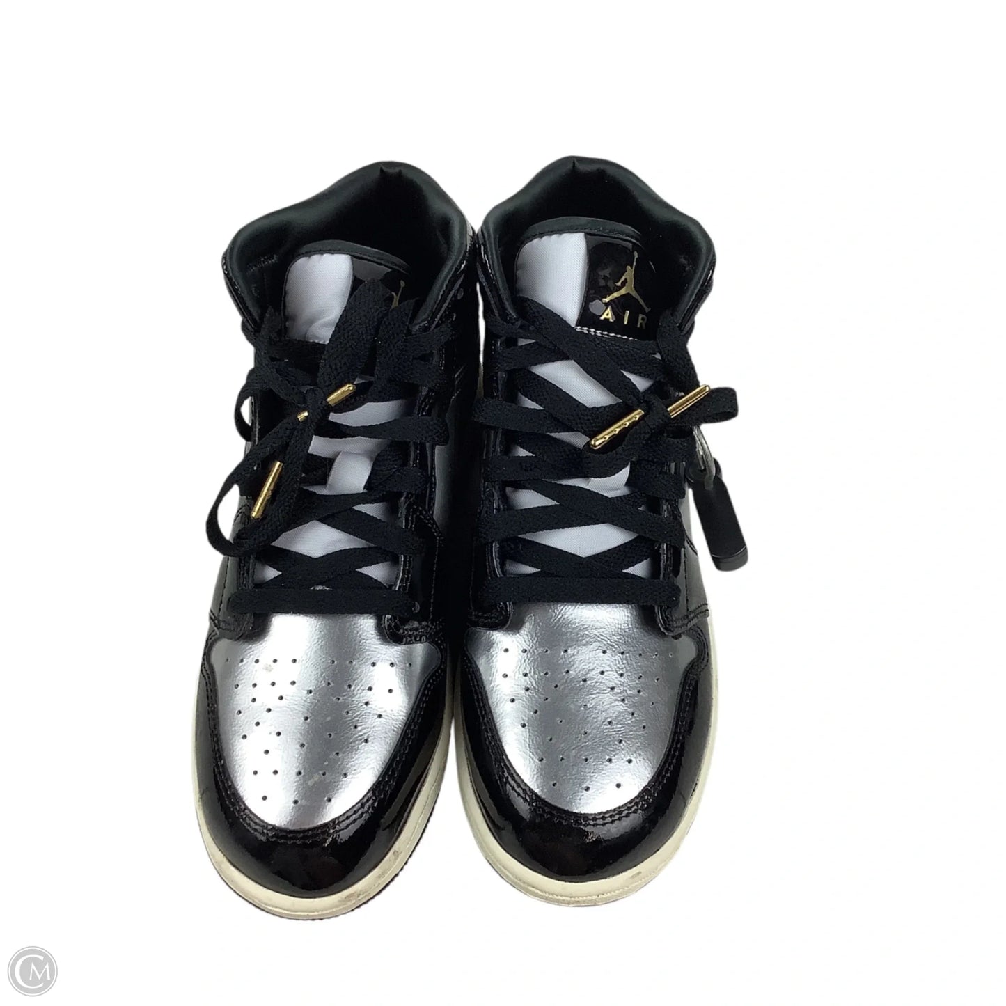 Shoes Sneakers By Jordan In Black & Grey, Size: 7 YOUTH (8.5)