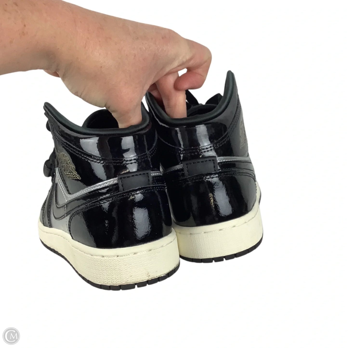 Shoes Sneakers By Jordan In Black & Grey, Size: 7 YOUTH (8.5)