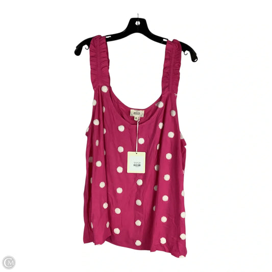 Top Sleeveless By Blu Pepper In Pink, Size: 2x