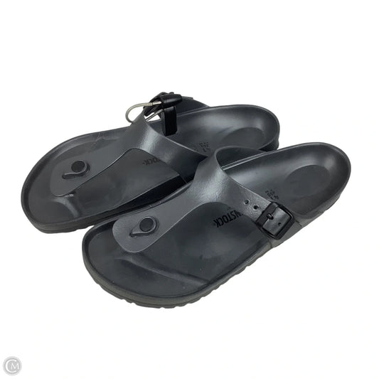 Sandals Flats By Birkenstock In Grey, Size: 10 (41)