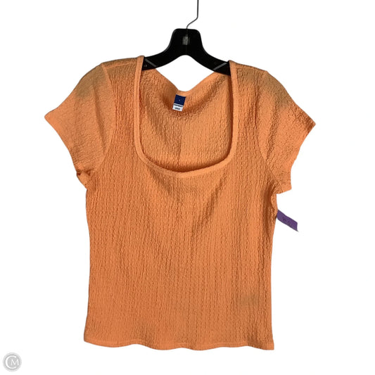 Top Short Sleeve By Old Navy In Orange, Size: L