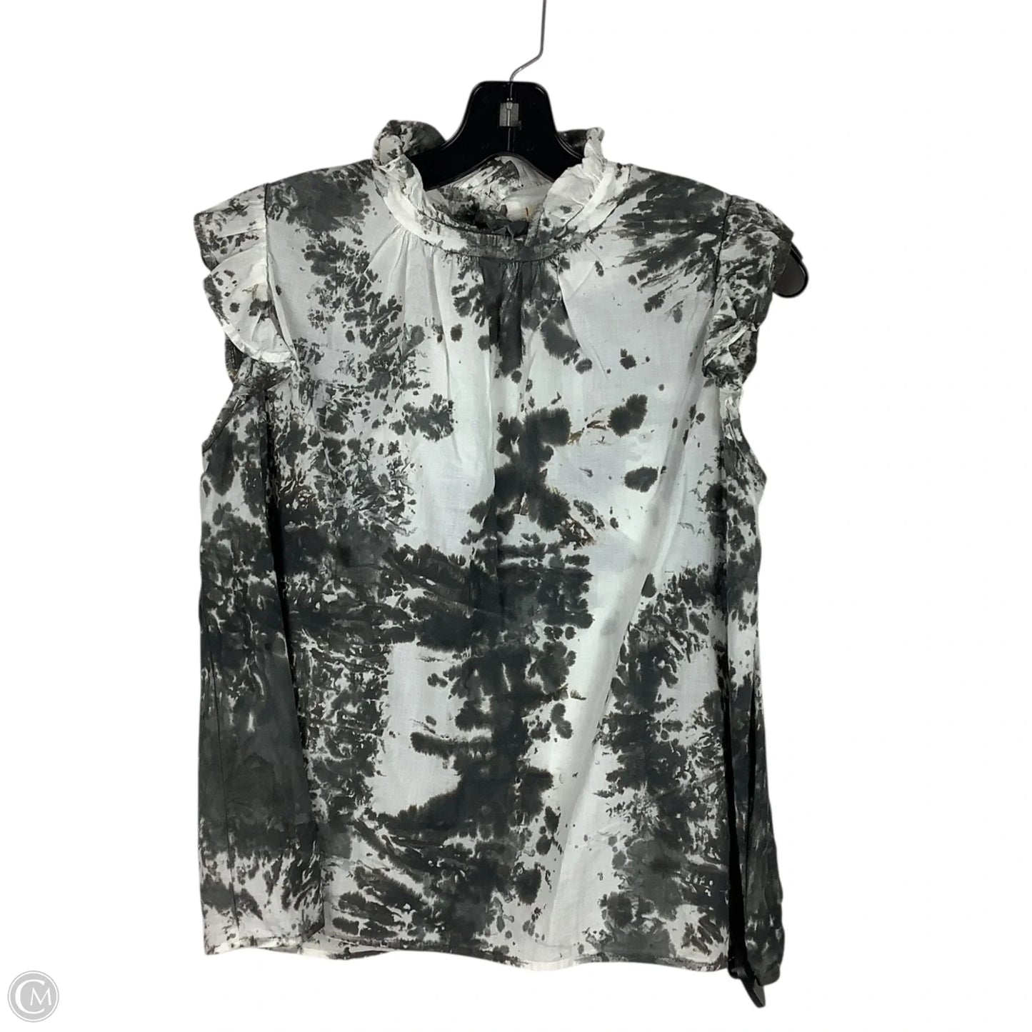 Top Short Sleeve By Cmc In Grey, Size: S