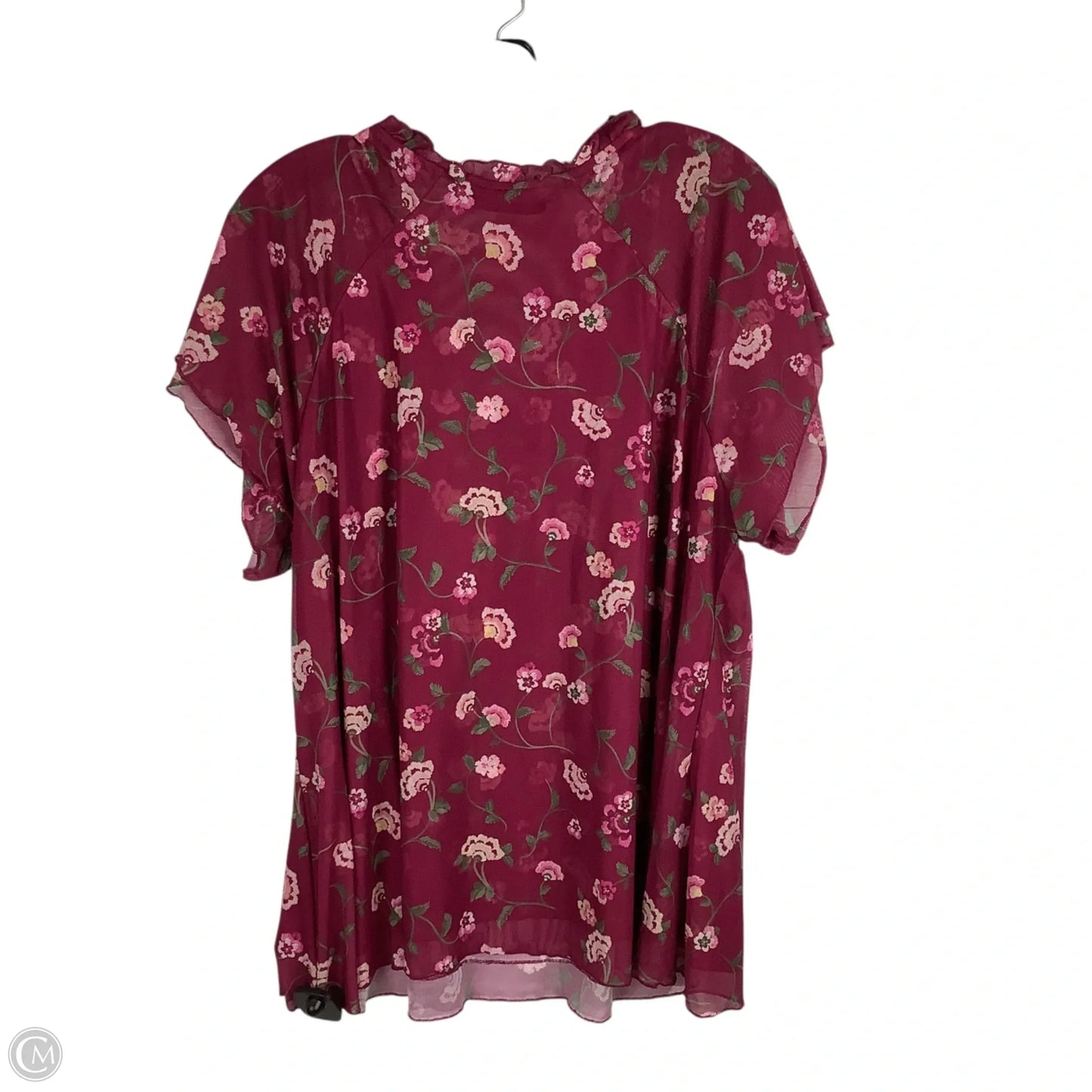 Top Short Sleeve By Lane Bryant In Purple, Size: 18/20