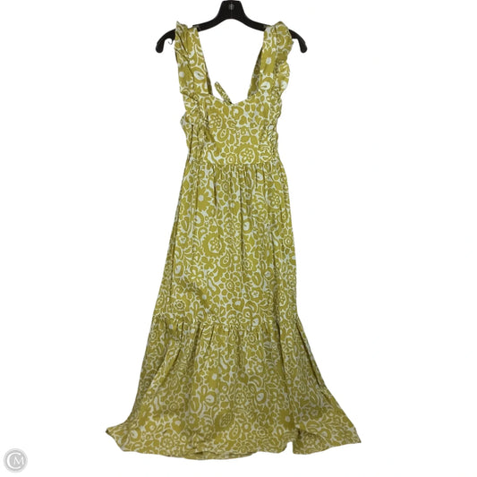 Dress Casual Maxi By Aakaa In Yellow, Size: M