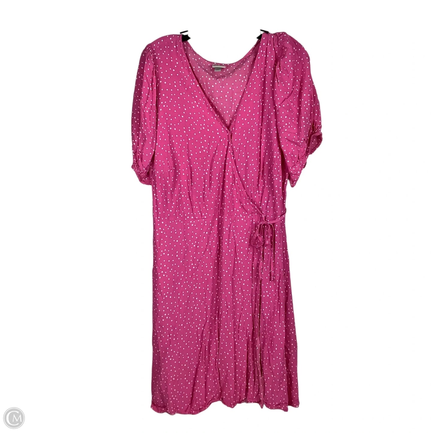 Dress Casual Midi By A New Day In Pink, Size: Xxl