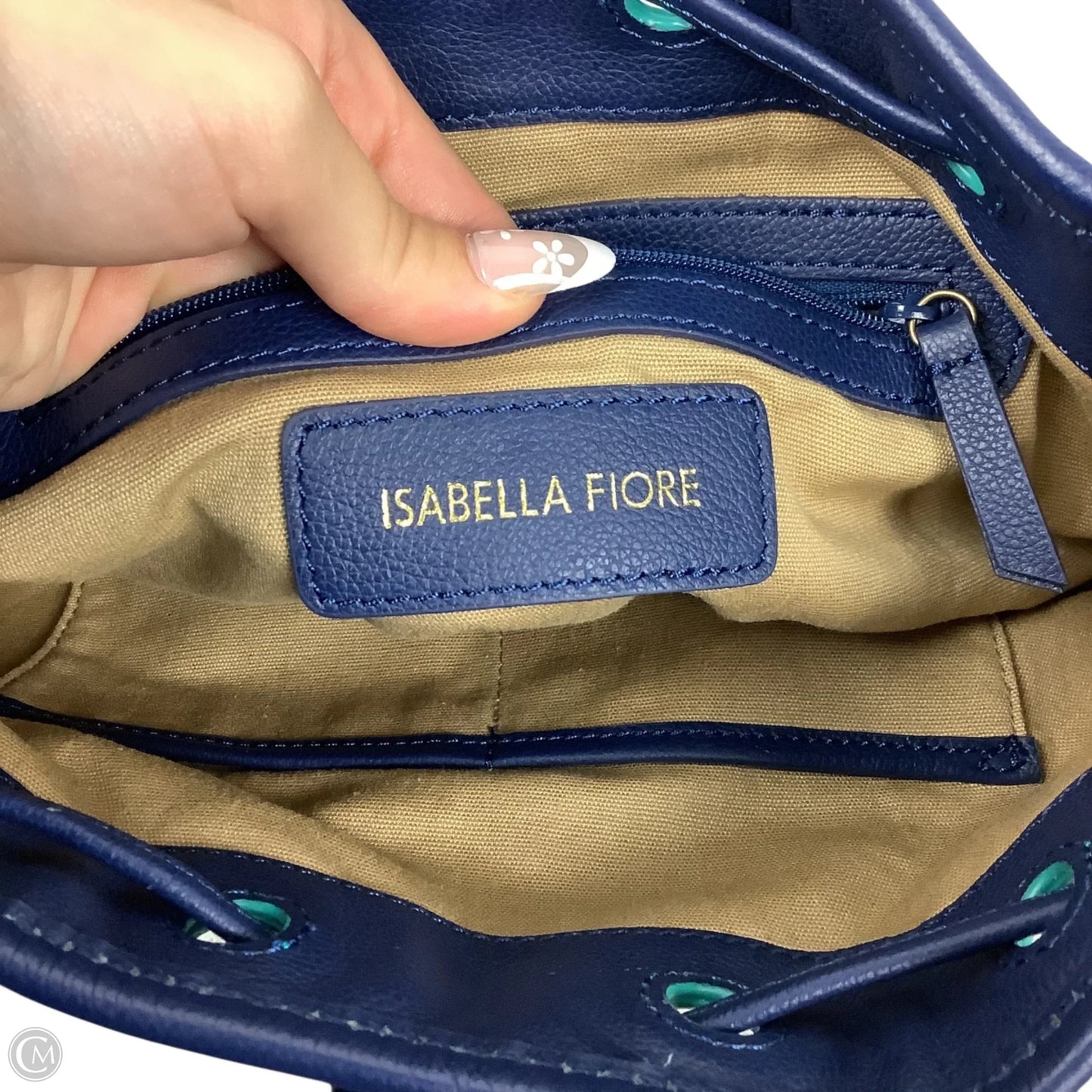 Crossbody Leather By Isabella Fiore, Size: Large