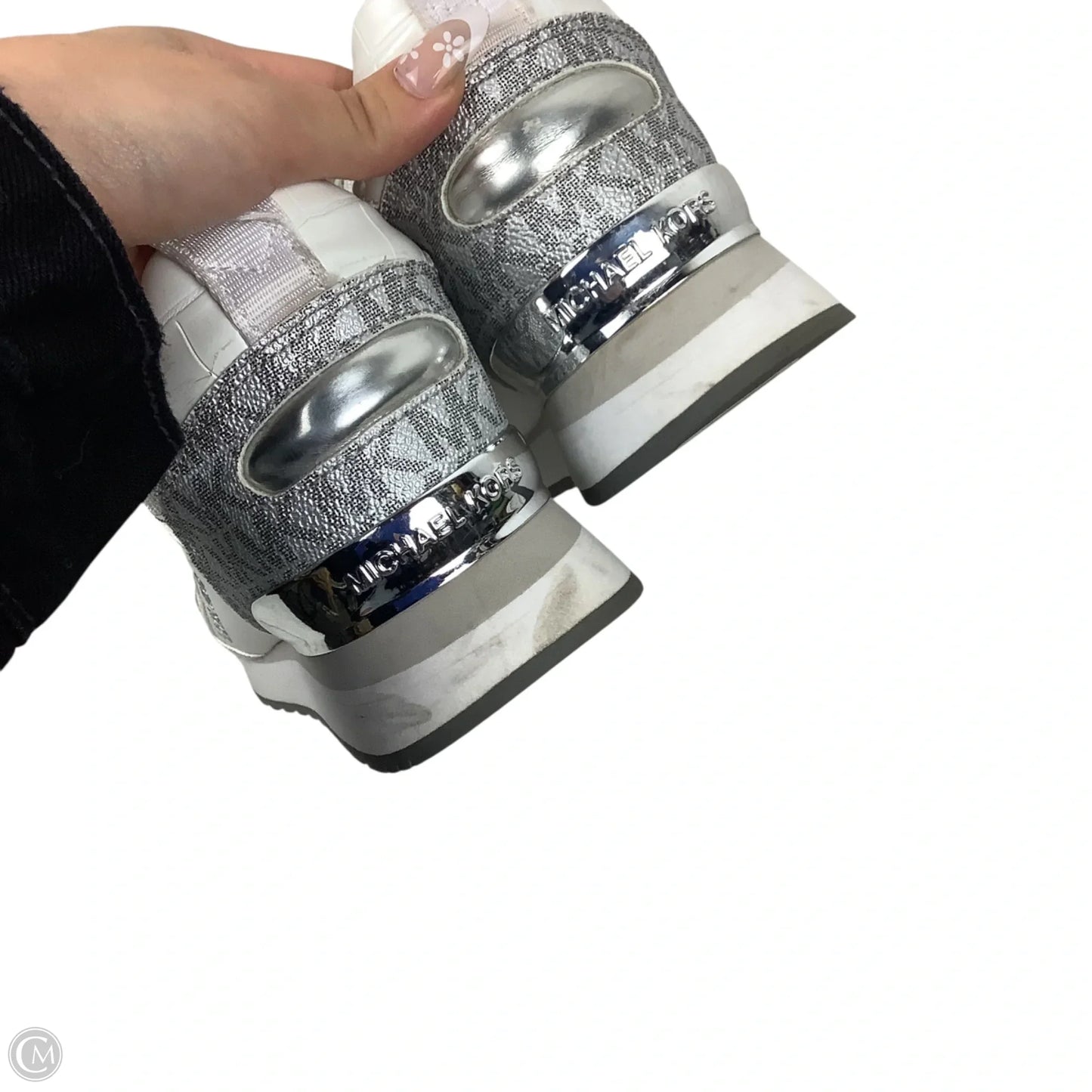 Shoes Designer By Michael Kors In White, Size: 8.5