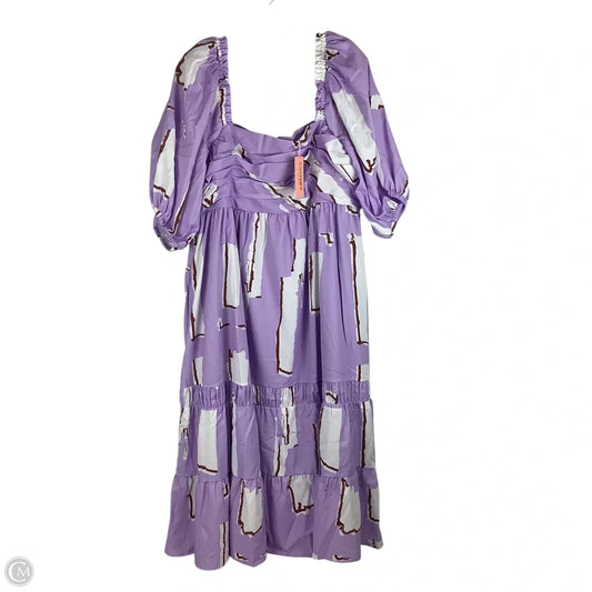 Dress Party Midi By Crosby In Purple, Size: Xl