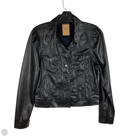 Jacket Moto By Gap In Black, Size: S
