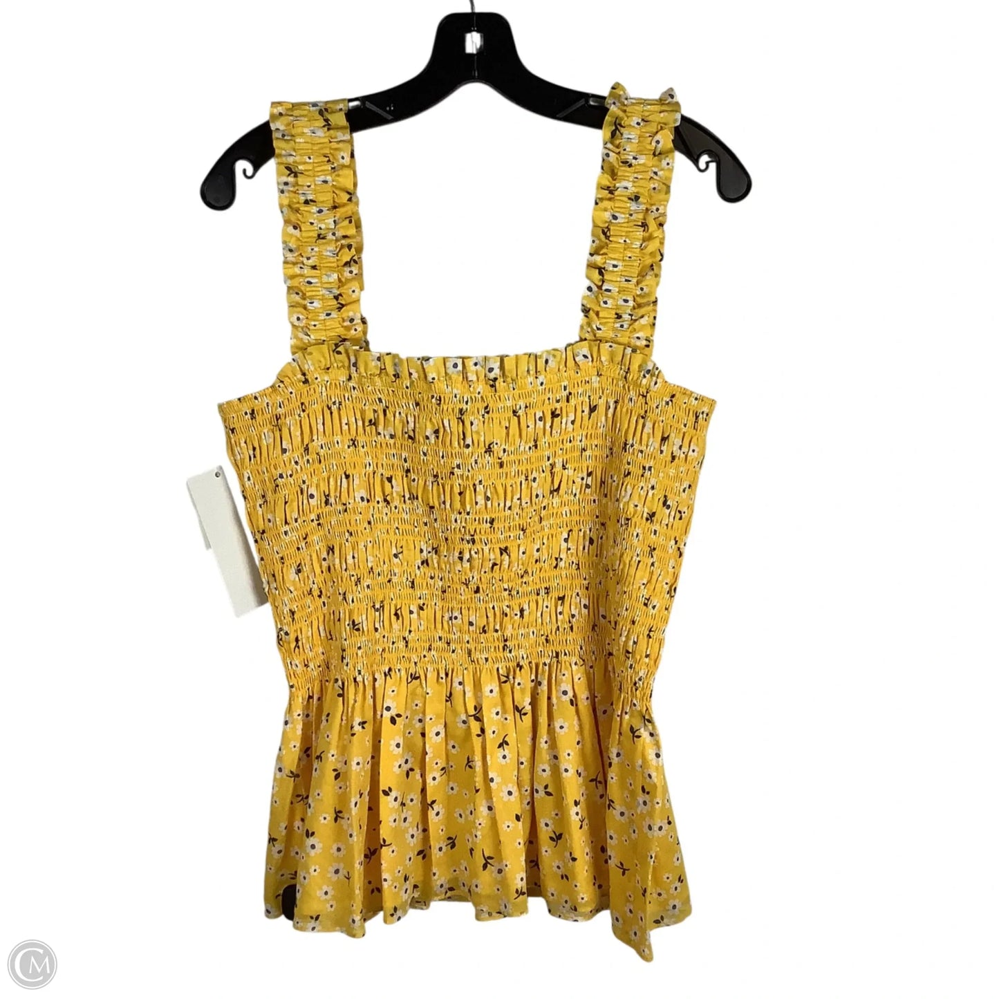 Top Sleeveless Designer By Kate Spade In Yellow, Size: Xl