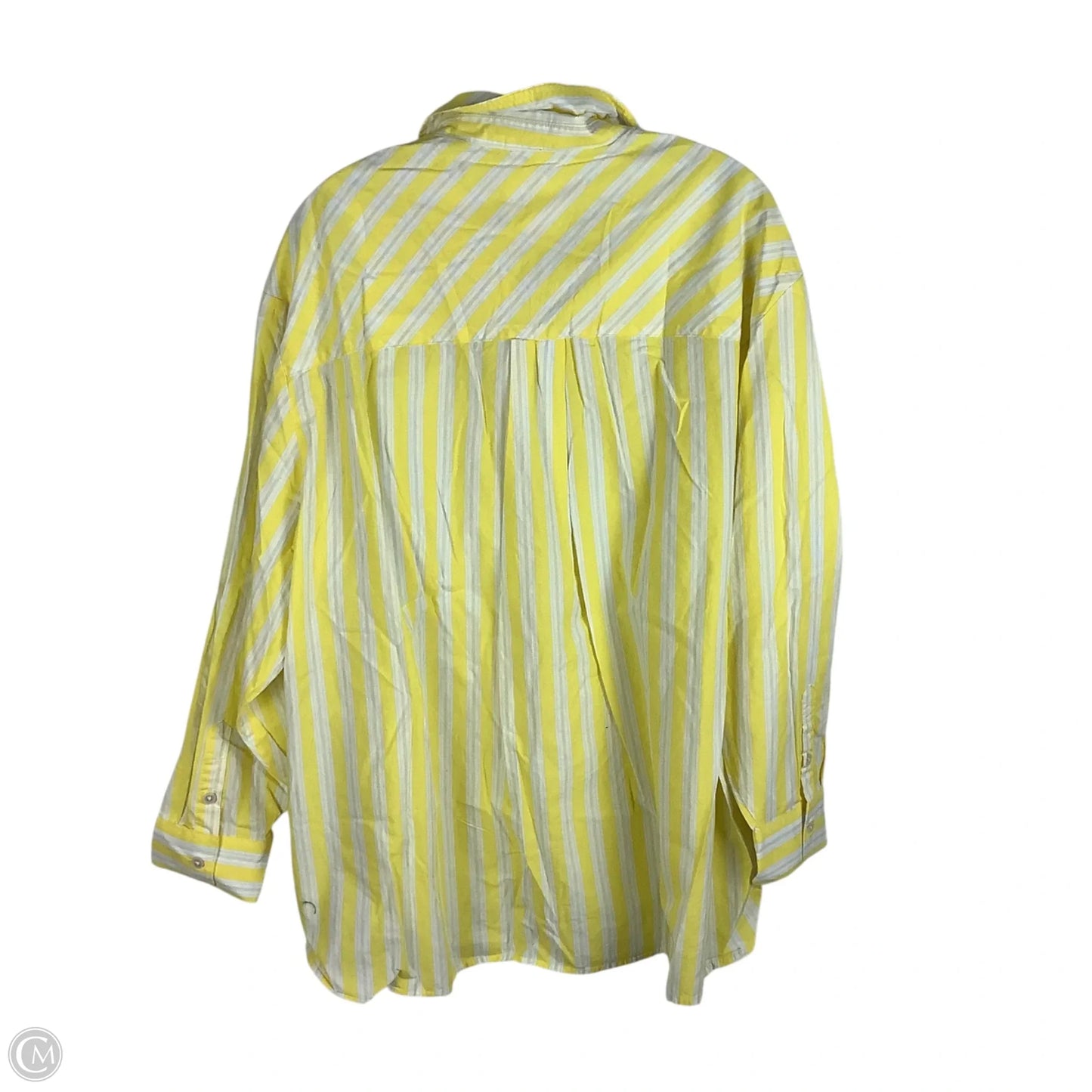 Top Long Sleeve By Aerie In Yellow, Size: M
