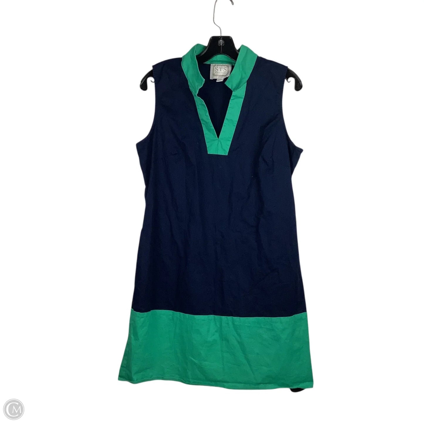 Dress Casual Short By Sail To Sable In Blue & Green, Size: L