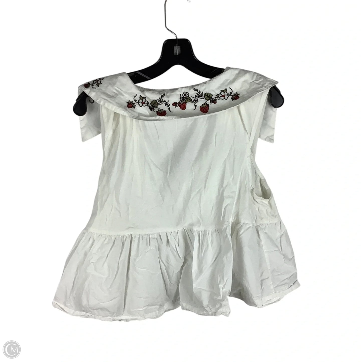Top Sleeveless By Maeve In White, Size: L